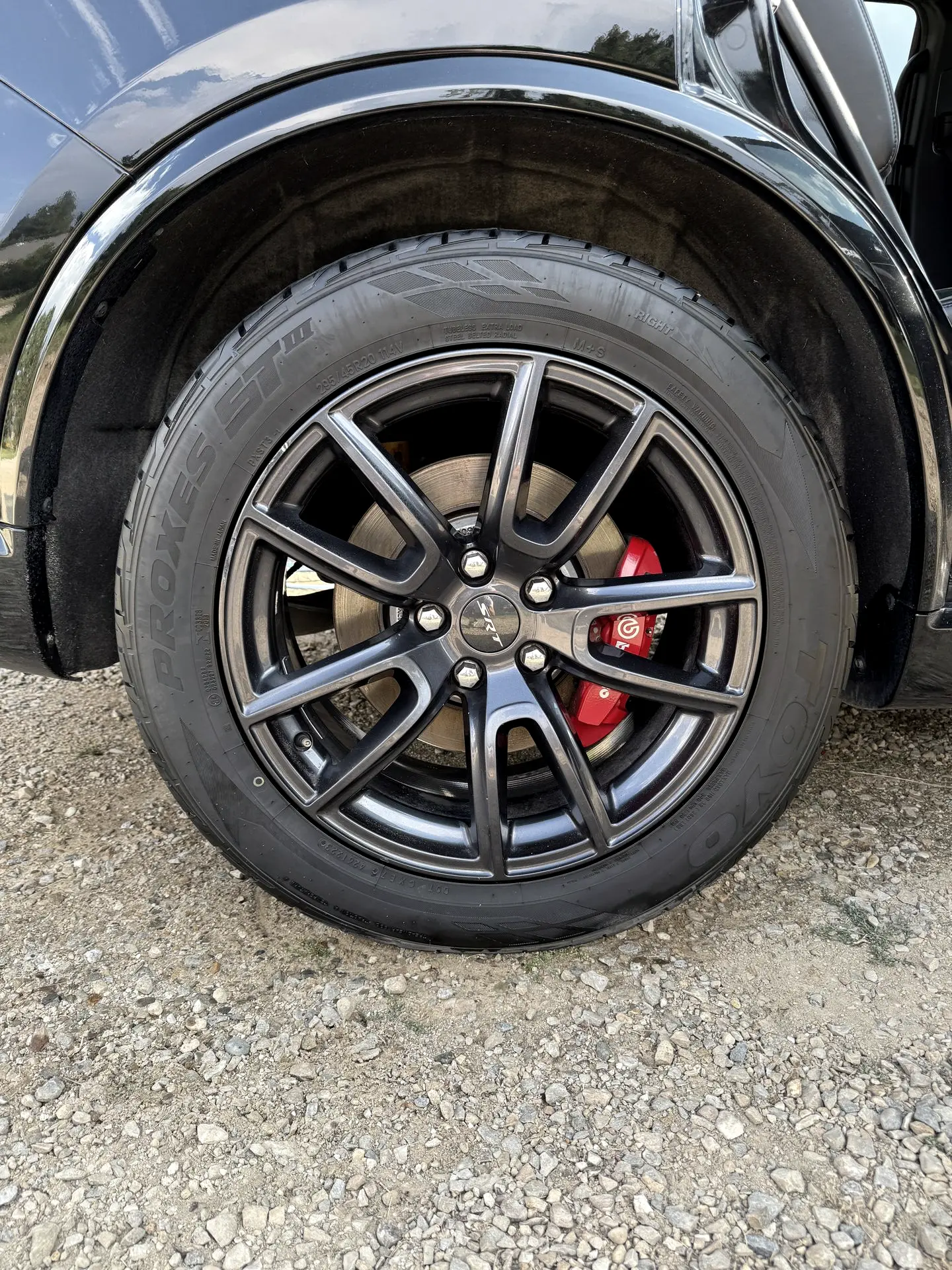 Clean tire after service