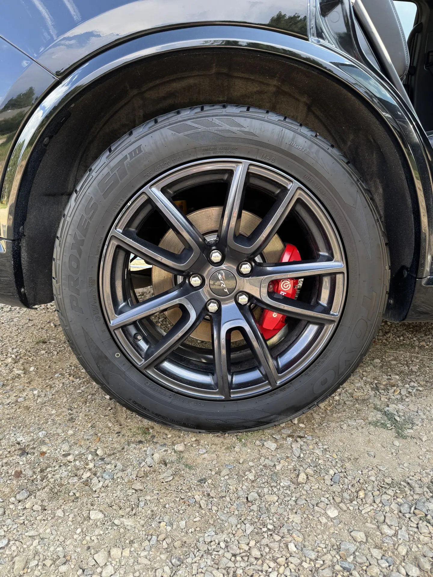 Clean tire after service